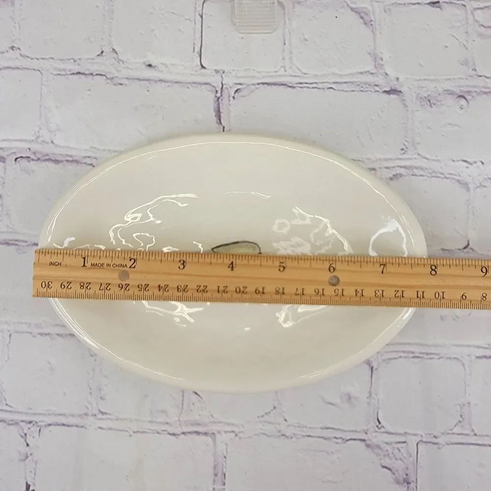 Crate & Barrel Jack Cheese Oval Serving Plate (See Also Camembert & Cheddar)